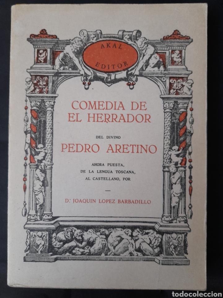 Libros de segunda mano: Comedia de el Herrador - Pedro Aretino (facs&iacute;mil de la ed. 1908) - Foto 1