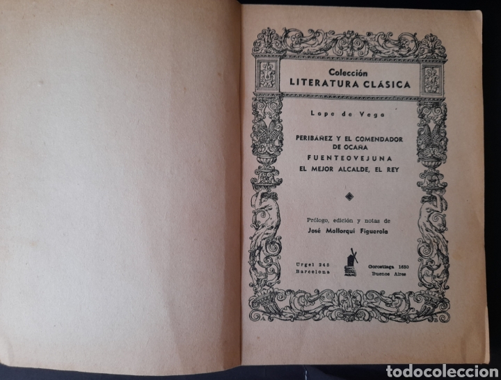 Libros de segunda mano: Dramas - Lope de Vega (1940, 1&ordf; ed.) - Foto 2