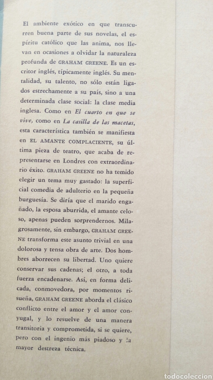 Libros de segunda mano: El amante complaciente. Graham Greene. - Foto 3