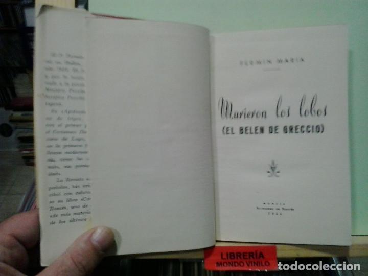 Libros de segunda mano: LMV - Murieron los lobos. Ferm&iacute;n Mar&iacute;a - Foto 2