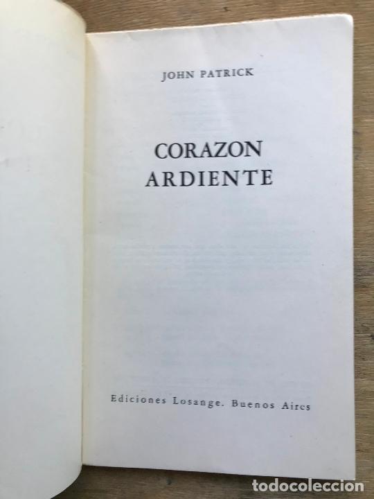 Libros de segunda mano: CORAZ&Oacute;N ARDIENTE. JOHN PATRICK. - Foto 2