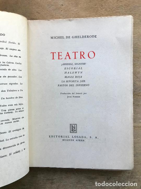 Libros de segunda mano: TEATRO. MICHEL DE GHELDERODE. - Foto 2