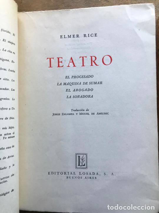 Libros de segunda mano: TEATRO TOMOS I y II. ELMER RICE. - Foto 2