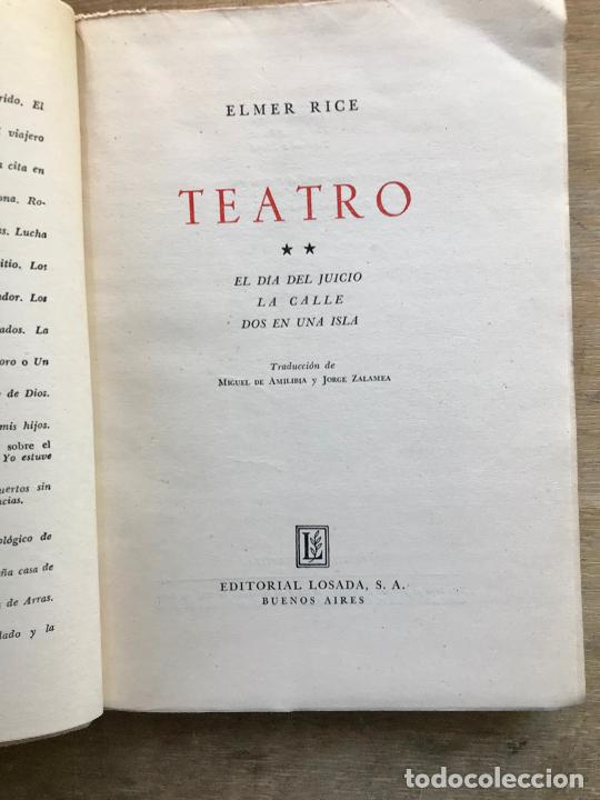 Libros de segunda mano: TEATRO TOMOS I y II. ELMER RICE. - Foto 3