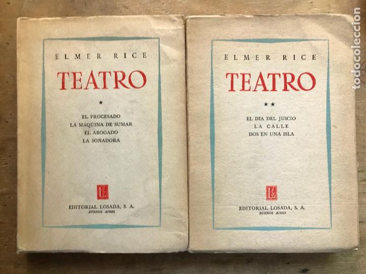 Libros de segunda mano: TEATRO TOMOS I y II. ELMER RICE. - Foto 1