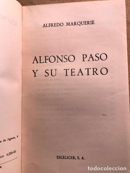 Libros de segunda mano: ALFONSO PASO. ALFREDO MARQUERIE. - Foto 2