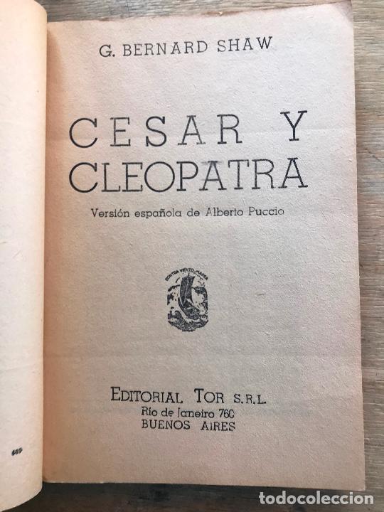 Libros de segunda mano: C&Eacute;SAR Y CLEOPATRA. BERNARD SHAW. - Foto 2