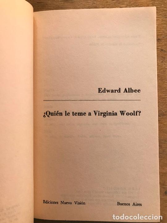 Libros de segunda mano: &iquest;QUI&Eacute;N LE TEME A VIRGINIA WOLF?. EDWARD ALBEE. - Foto 2