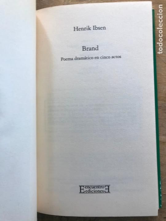 Libros de segunda mano: HENRIK IBSEN. BRAND. - Foto 2