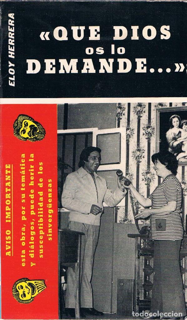 Libros de segunda mano: Que Dios os lo demande... Eloy Herrera - Foto 1