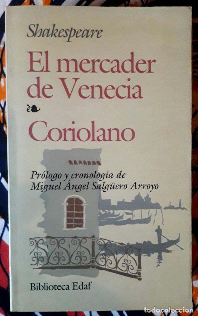 Libros de segunda mano: William Shakespeare . El mercader de Venecia / Coriolano - Foto 1