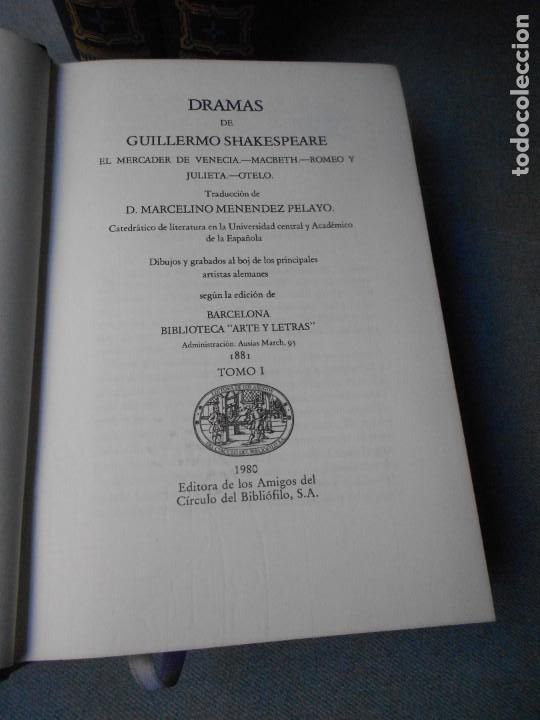 Libros de segunda mano: DRAMAS. SHAKESPEARE. TRES TOMOS - Foto 3