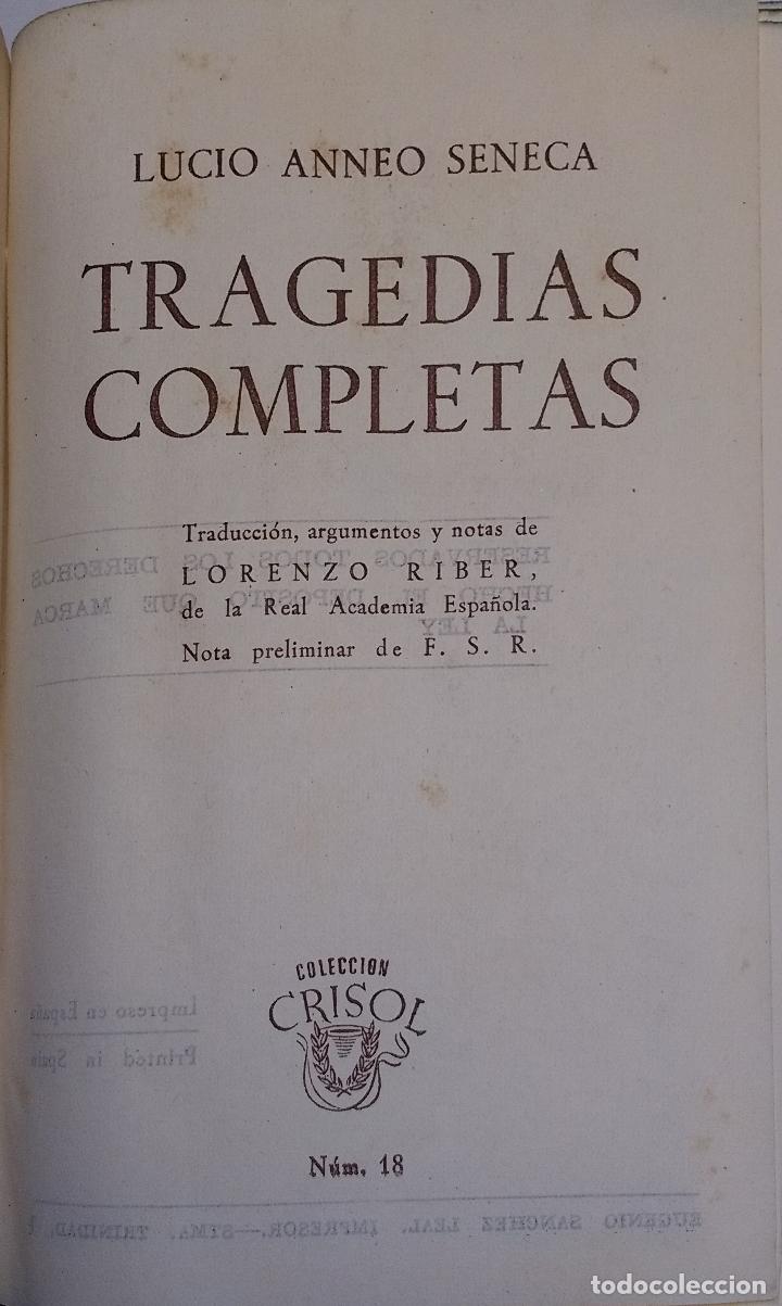 Libros de segunda mano: Tragedias completas - SENECA LUCIO ANNEO - Foto 1