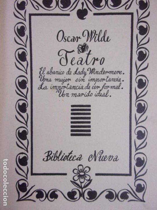 Libros de segunda mano: TEATRO / OSCAR WILDE / BIBLIOTECA NUEVA - Foto 2