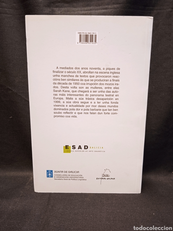 Libros de segunda mano: OBRA DRAM&Aacute;TICA COMPLETA - SARAH KANE - ESAD TEXTOS GALAXIA 2009 - Foto 2