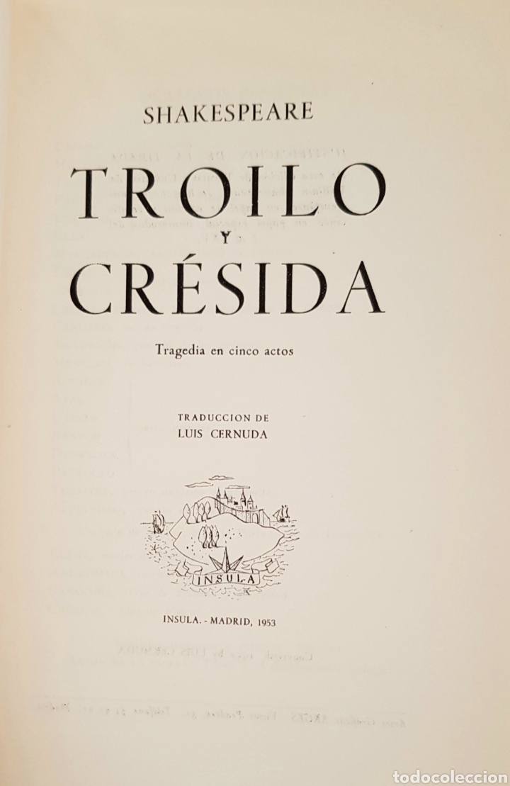 Libros de segunda mano: Troilo y Cr&eacute;sida (trad. Luis Cernuda). William Shakespeare - Foto 6