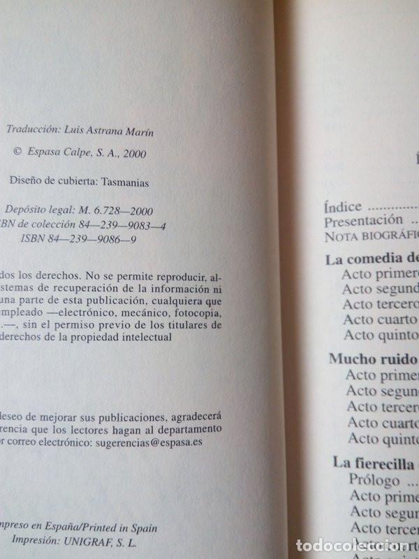 Libros de segunda mano: GRANDES COMEDIAS. William Shakespeare - Foto 3