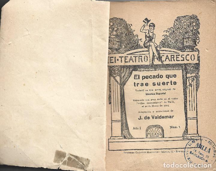 Libros de segunda mano: EL PECADO QUE TRAE SUERTE .J.DE VALDEMAR - Foto 2