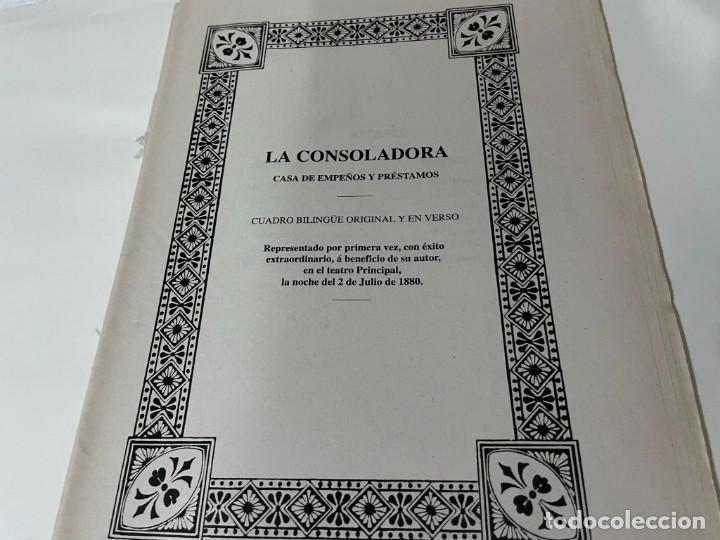 Libros de segunda mano: LIBRETO TEATRO AUTOR ESCALANTE LA CONSOLADORA Y BUFAR EN CALDO CHELAT