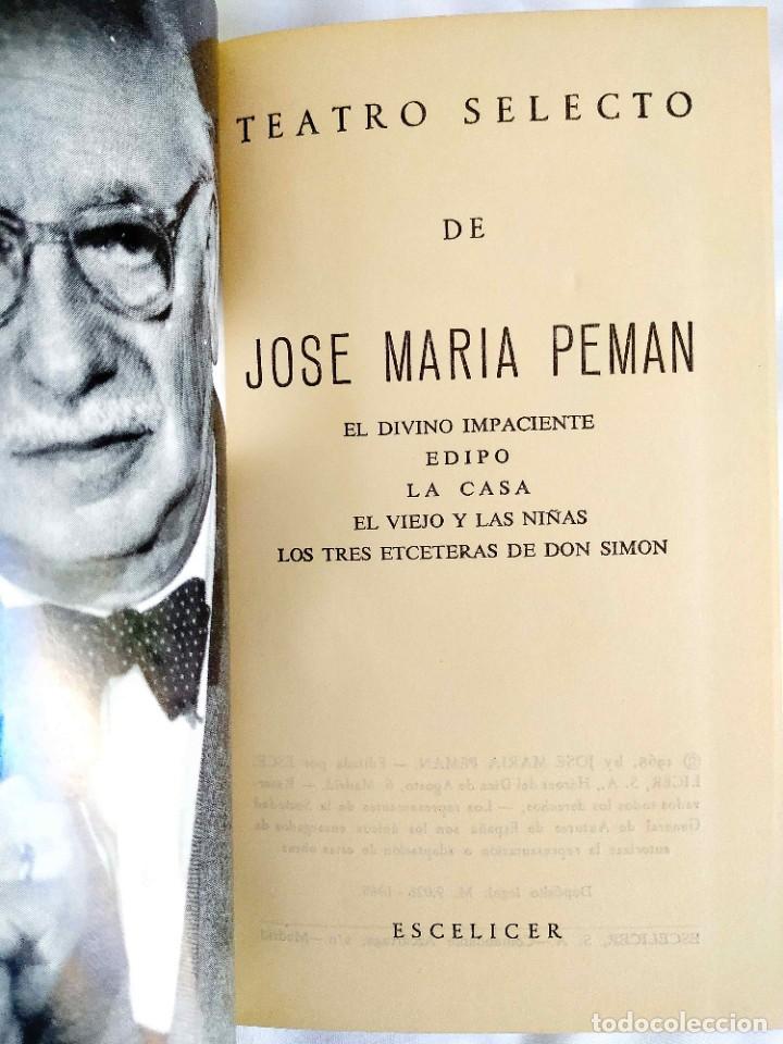 Libros de segunda mano: 1968 - JOS&Eacute; MAR&Iacute;A PEM&Aacute;N: TEATRO SELECTO - Foto 1