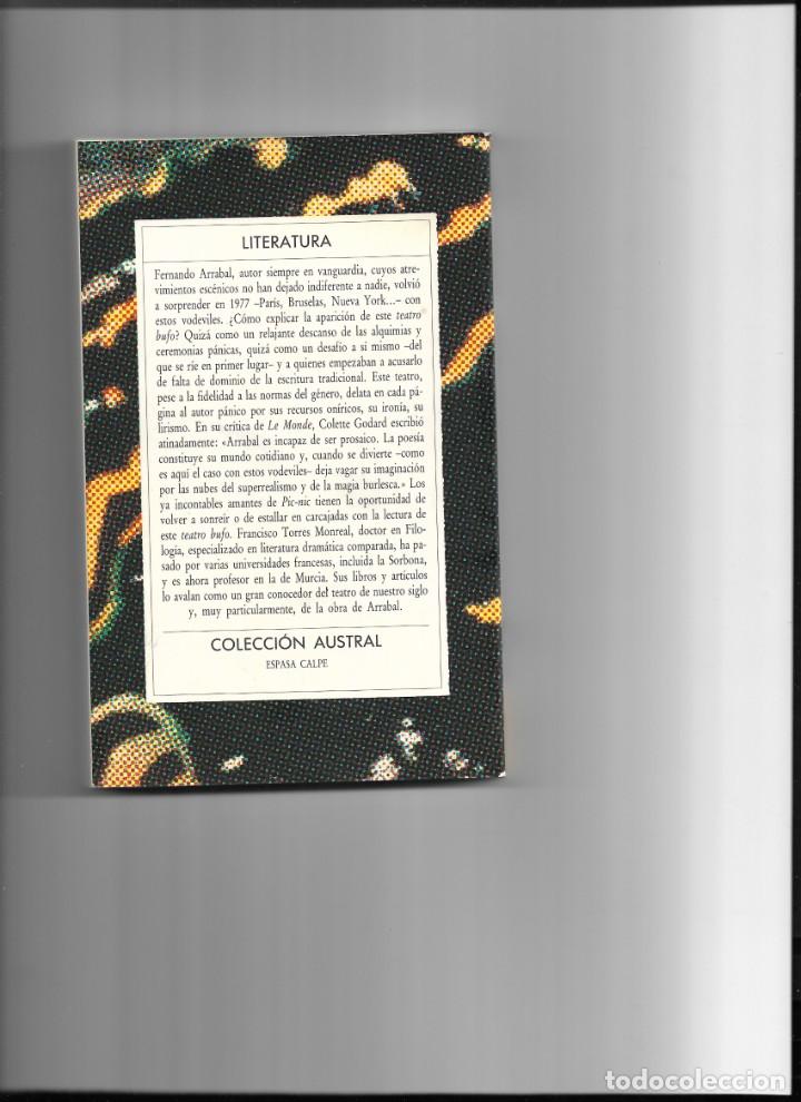 Libros de segunda mano: Teatro bufo.Austral.Fernado Arrabal. - Foto 2