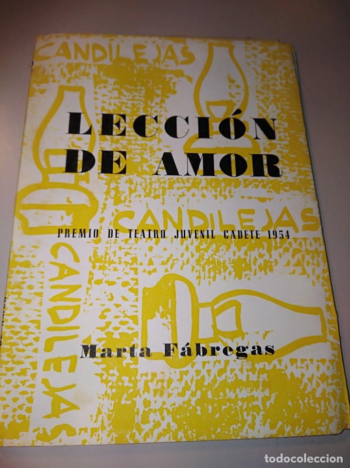 Libros de segunda mano: Lecci&oacute;n de amor - Foto 1