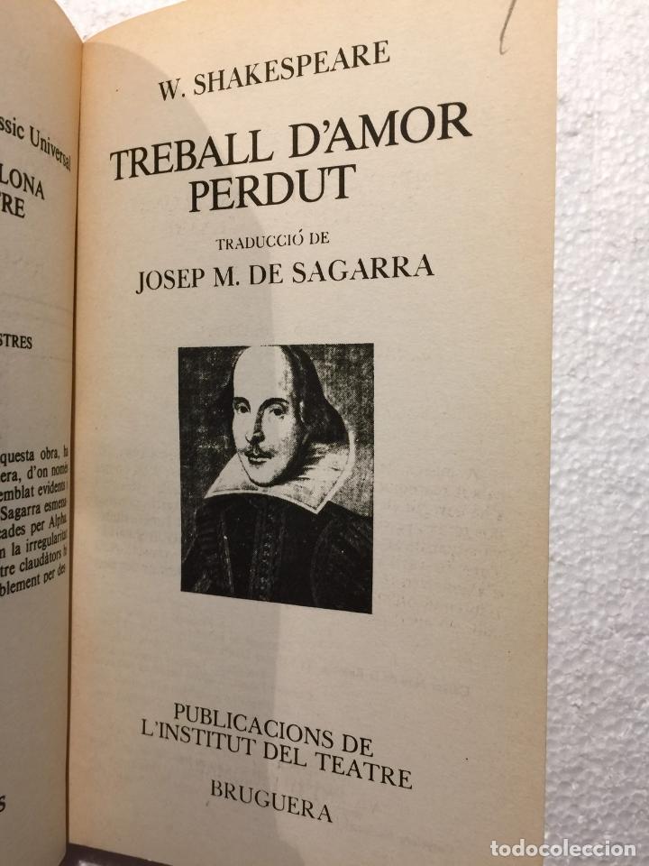 Libros de segunda mano: Treball damor perdut - Shakespeare - Foto 3