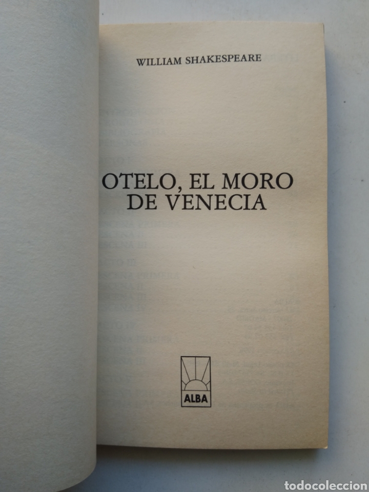 Libros de segunda mano: OTELO, EL MORO DE VENECIA/WILLIAM SHAKESPEARE - Foto 3
