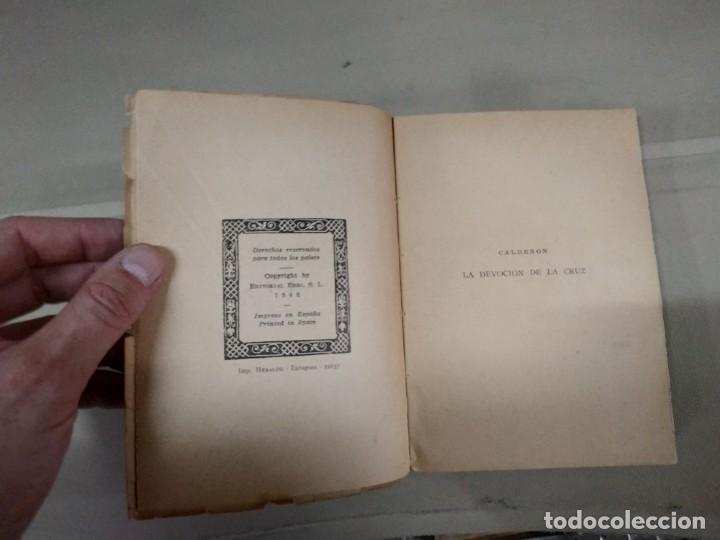 Libros de segunda mano: 1946. Devoci&oacute;n de la Cruz - Calder&oacute;n. Cl&aacute;sicos Ebro - Foto 3