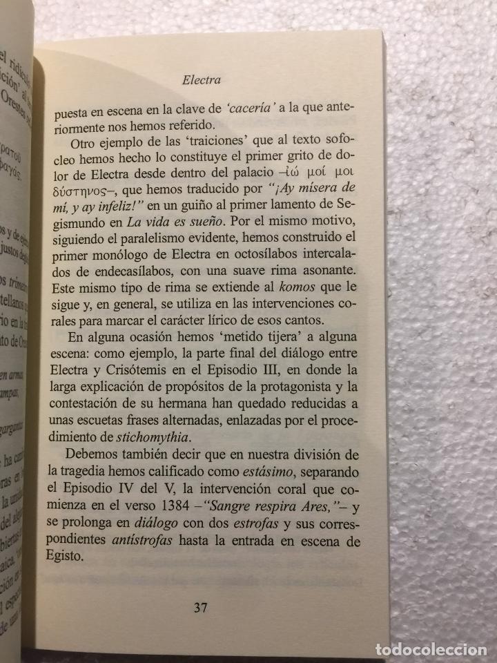 Libros de segunda mano: S&oacute;focles. Electra - Pedro S&aacute;enz Almeida - Foto 2