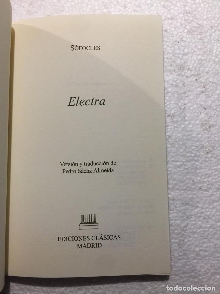 Libros de segunda mano: S&oacute;focles. Electra - Pedro S&aacute;enz Almeida - Foto 4