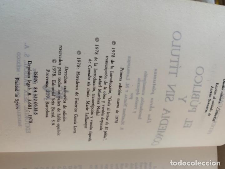 Libros de segunda mano: El p&uacute;blico y comedia sin t&iacute;tulo, de Lorca (Bols, 4) - Foto 3