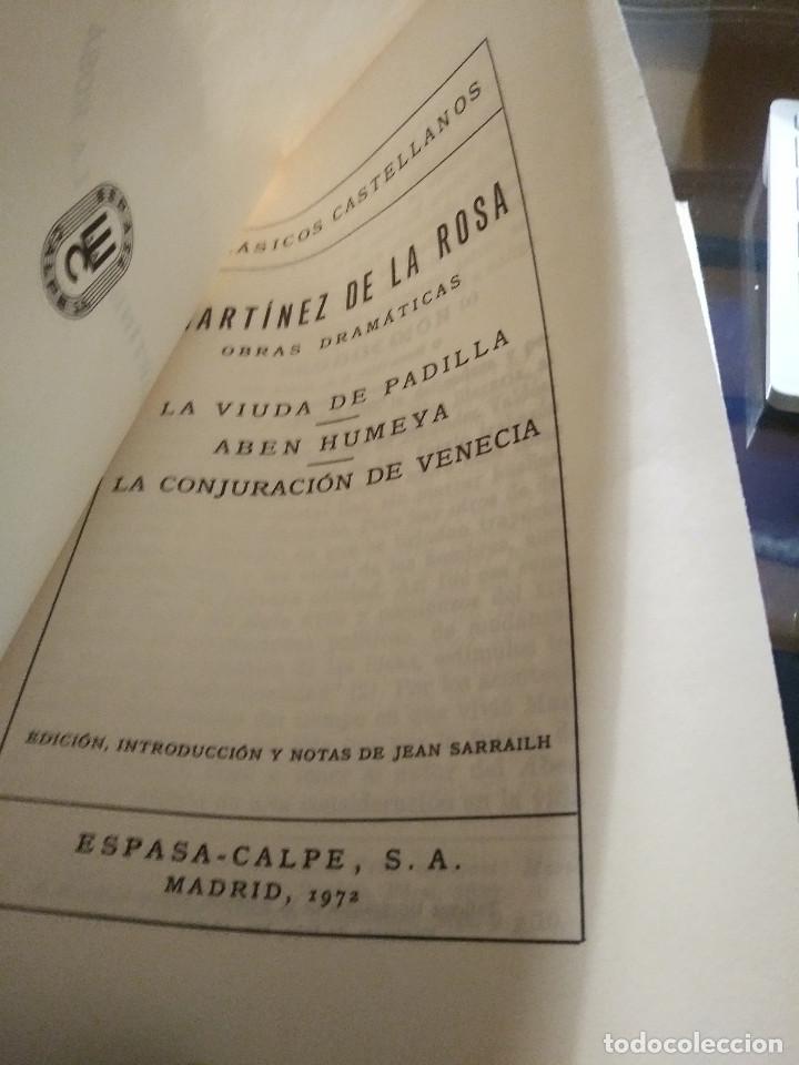 Libros de segunda mano: MARTINEZ DE LA ROSA - OBRAS DRAMATICAS - ESPASA-CALPE 1972 - Foto 3