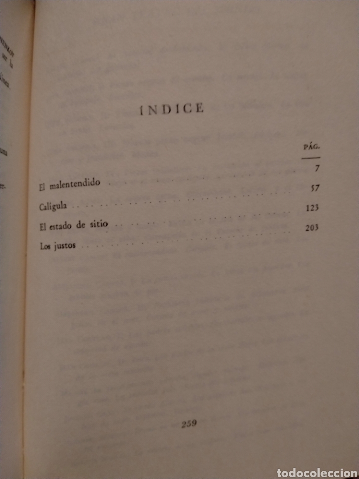 Libros de segunda mano: ALBERT CAMUS . TEATRO .LOSADA - Foto 2