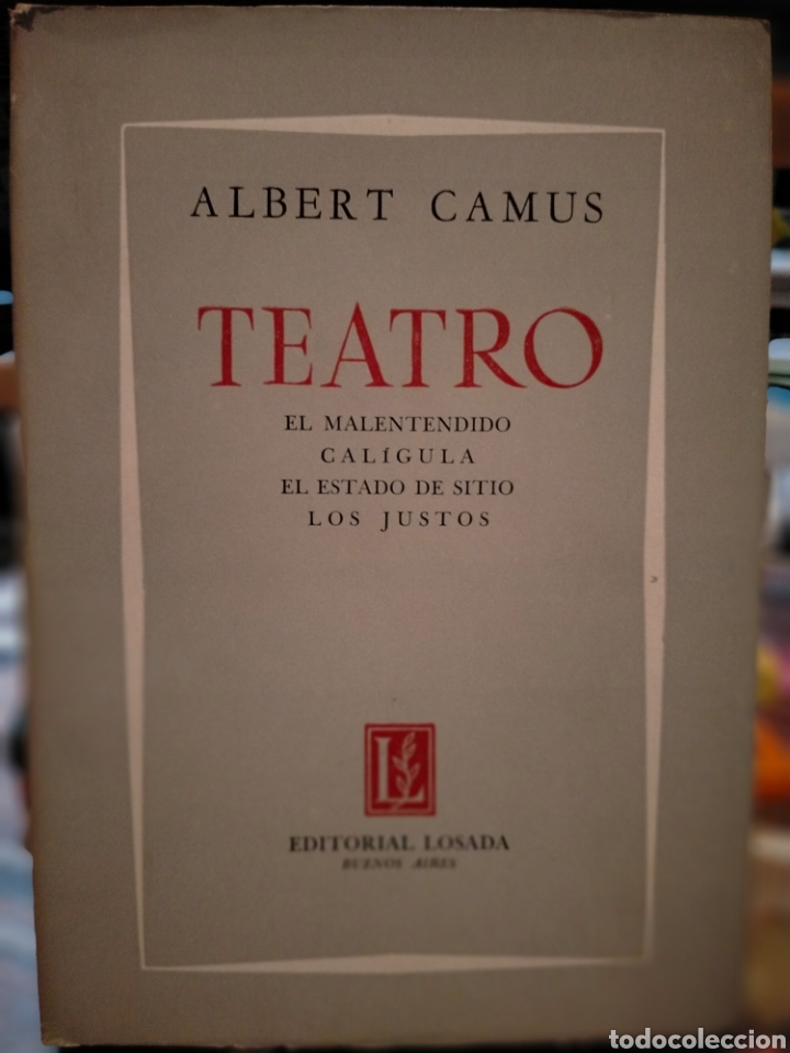 Libros de segunda mano: ALBERT CAMUS . TEATRO .LOSADA - Foto 1