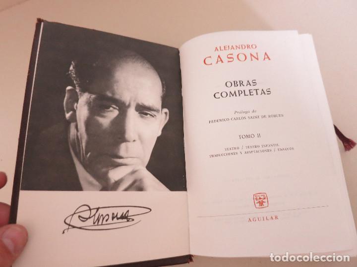 Libros de segunda mano: ALEJANDRO CASONA, OBRAS COMPLETAS. AGUILAR. DOS TOMOS 1966 - Foto 4
