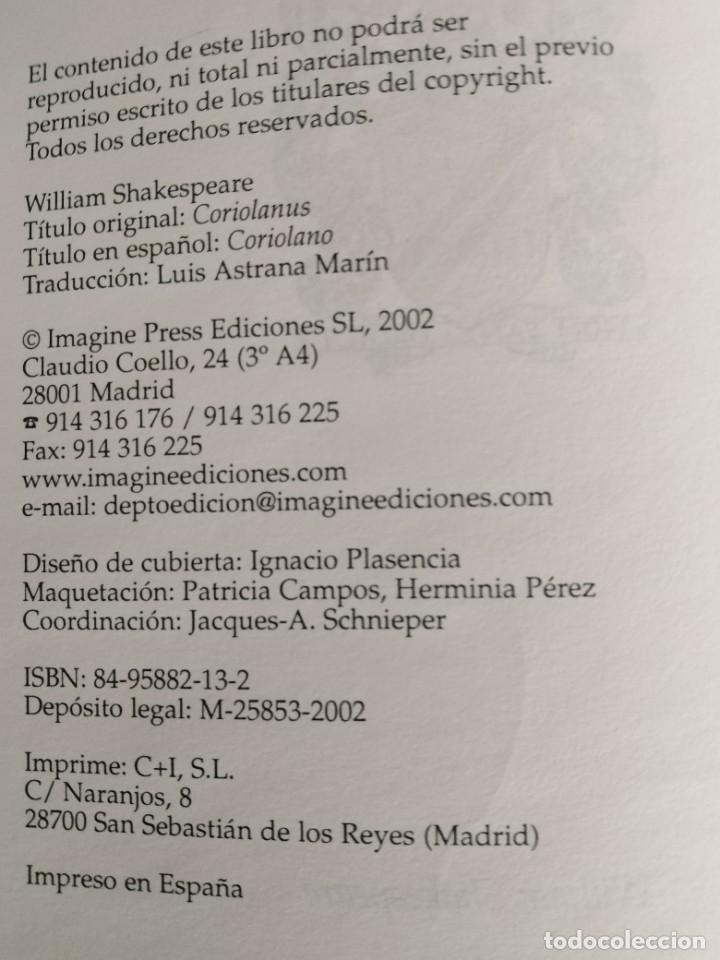 Libros de segunda mano: CORIOLANO (ED. BILING&Uuml;E) WILLIAM SHAKESPEARE - Foto 2