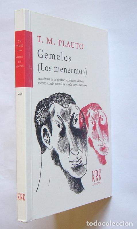 Libros de segunda mano: GEMELOS - LOS MENECMOS - T. M. PLAUTO - KRK EDICIONES. 2019 - Foto 2
