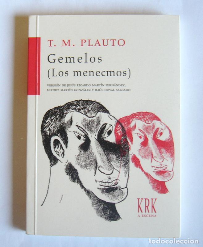 Libros de segunda mano: GEMELOS - LOS MENECMOS - T. M. PLAUTO - KRK EDICIONES. 2019 - Foto 1