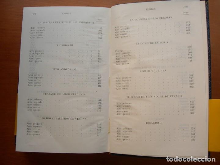 Libros de segunda mano: TEATRO COMPLETO / WILLIAM SHAKESPEARE / 2 TOMOS - Foto 4