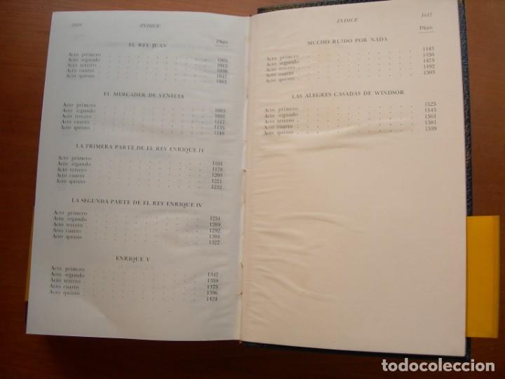 Libros de segunda mano: TEATRO COMPLETO / WILLIAM SHAKESPEARE / 2 TOMOS - Foto 5