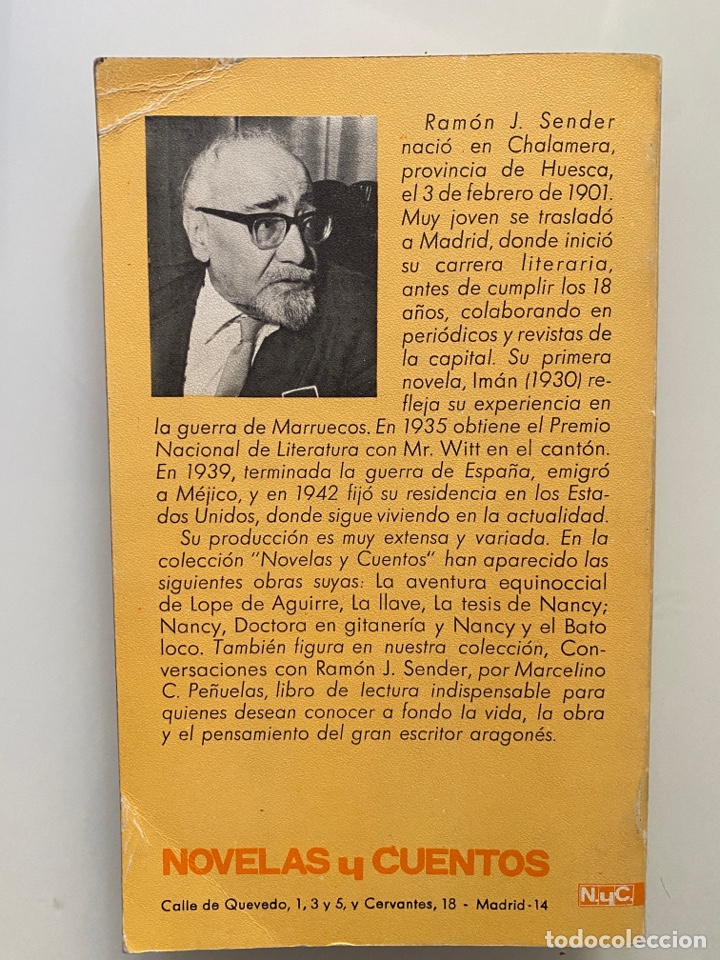 Libros de segunda mano: La tesis de Nancy - SENDER, Ram&oacute;n J. - Foto 2