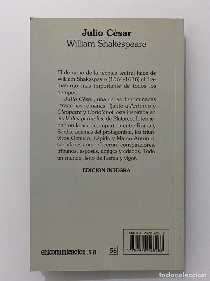 Libros de segunda mano: Julio C&eacute;sar - SHAKESPEARE, William - Foto 2