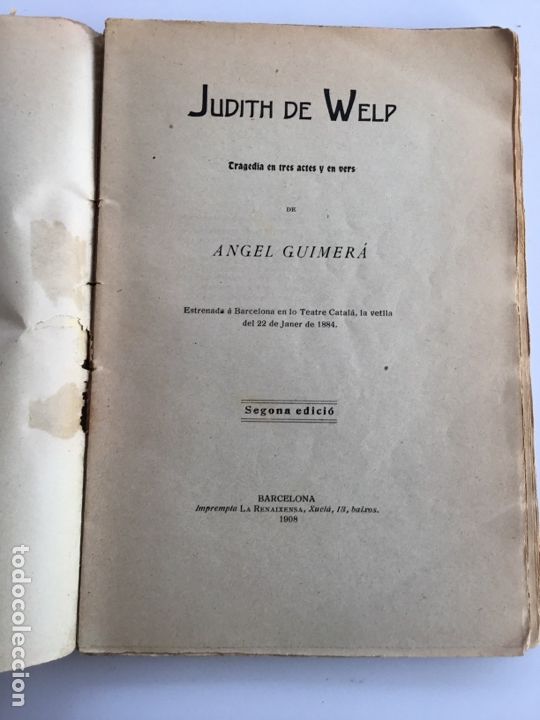 Libros de segunda mano: Judit de Welp. &Agrave;ngel Guimer&agrave; - Foto 2