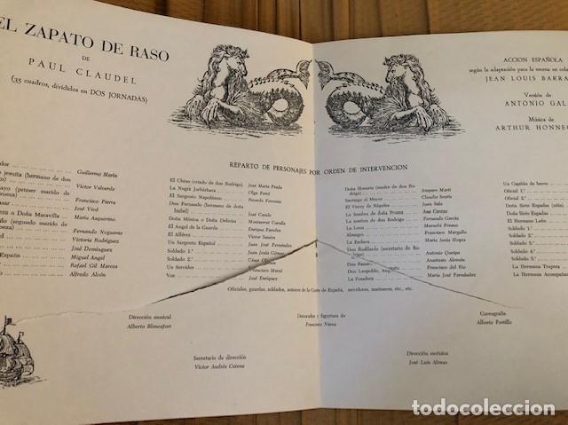 Libros de segunda mano: libreto estreno teatro Claudel - Foto 7