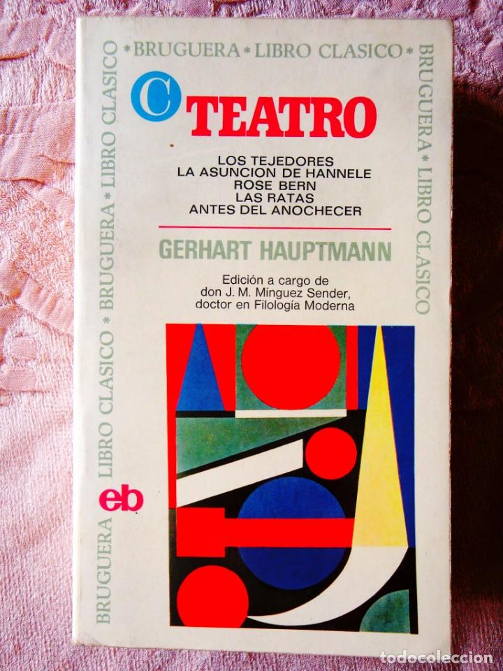 Libros de segunda mano: GERHART HAUPTMANN: TEATRO - Foto 1
