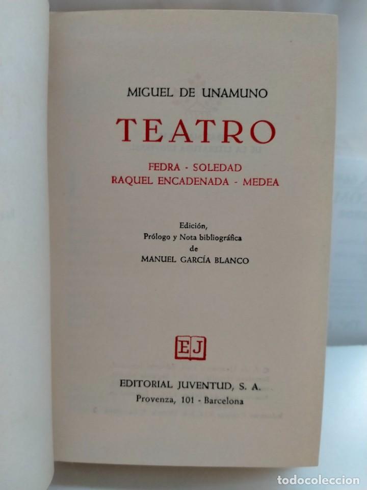 Libros de segunda mano: MIGUEL DE UNAMUNO. TEATRO .JUVENTUD - Foto 2