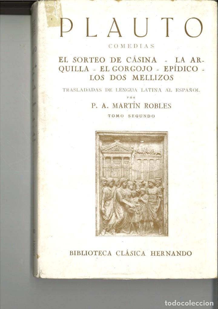 Libros de segunda mano: COMEDIAS. T. MACCIO PLAUTO - Foto 2