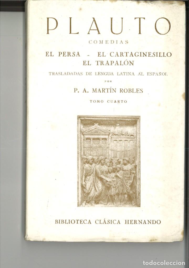 Libros de segunda mano: COMEDIAS. T. MACCIO PLAUTO - Foto 4