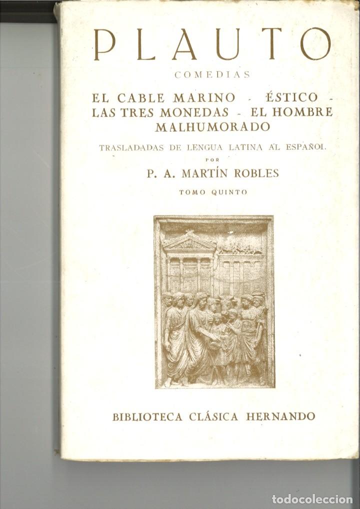 Libros de segunda mano: COMEDIAS. T. MACCIO PLAUTO - Foto 5